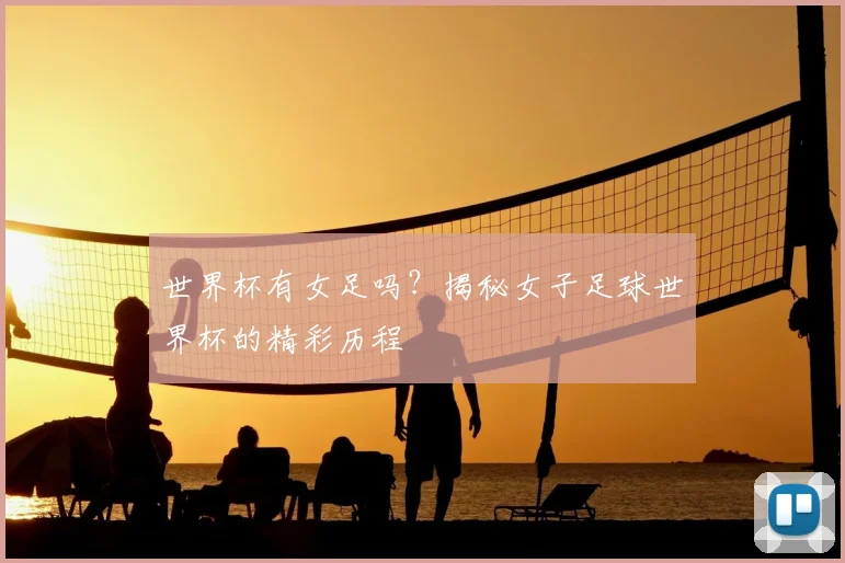世界杯有女足吗？揭秘女子足球世界杯的精彩历程